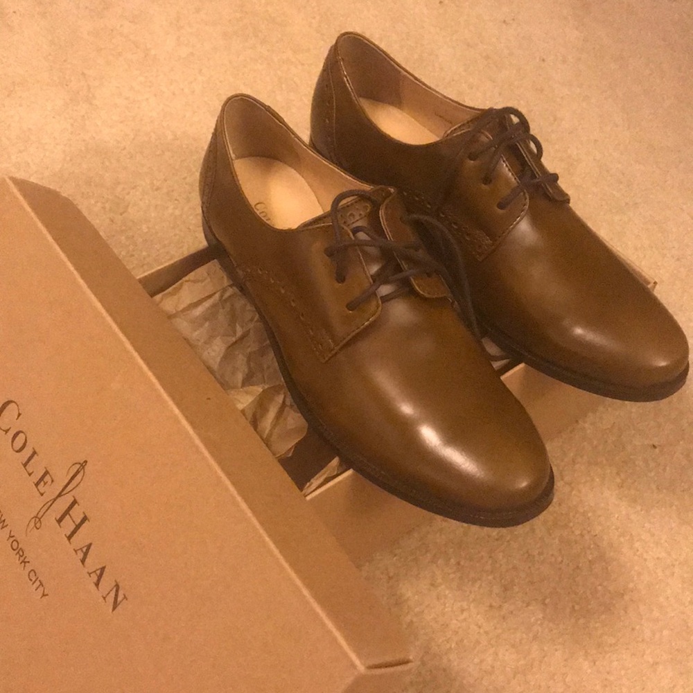 Cole Haan brown Derby shoes